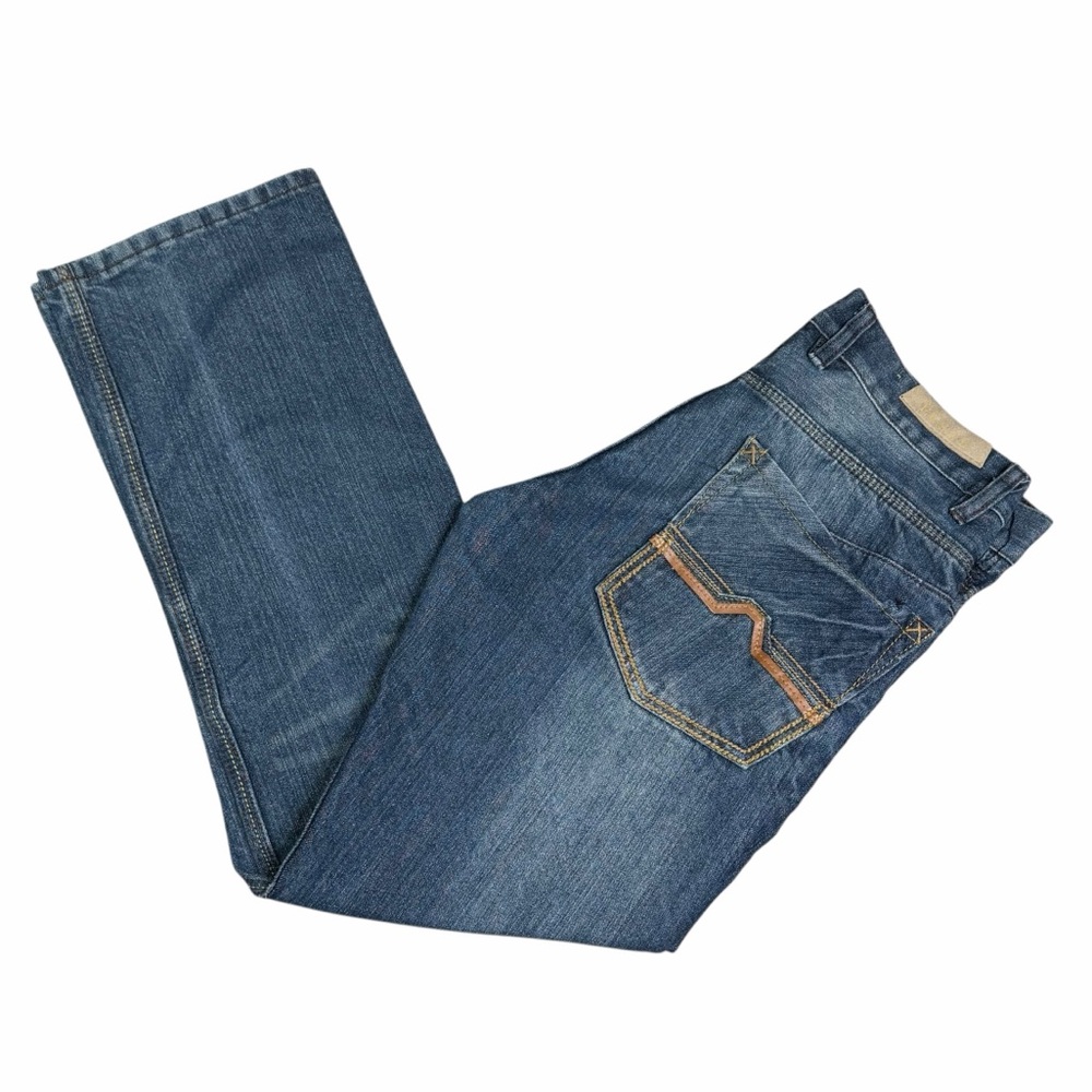 Vintage F.U.S.A.I. 1997 Medium Wash Relaxed Straight Leg Jeans - Size 30x30